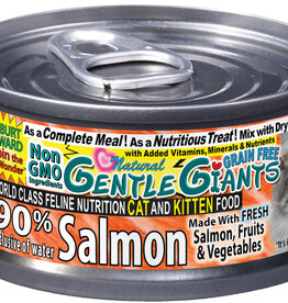 Gentle Giants Gentle Giants Cat Can - 90% Salmon 3oz