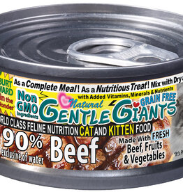 Gentle Giants Gentle Giants Cat Can - 90% Beef 3oz