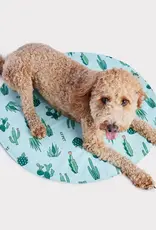 GF Pet GF Pet Round Ice Mat - Aqua Cactus
