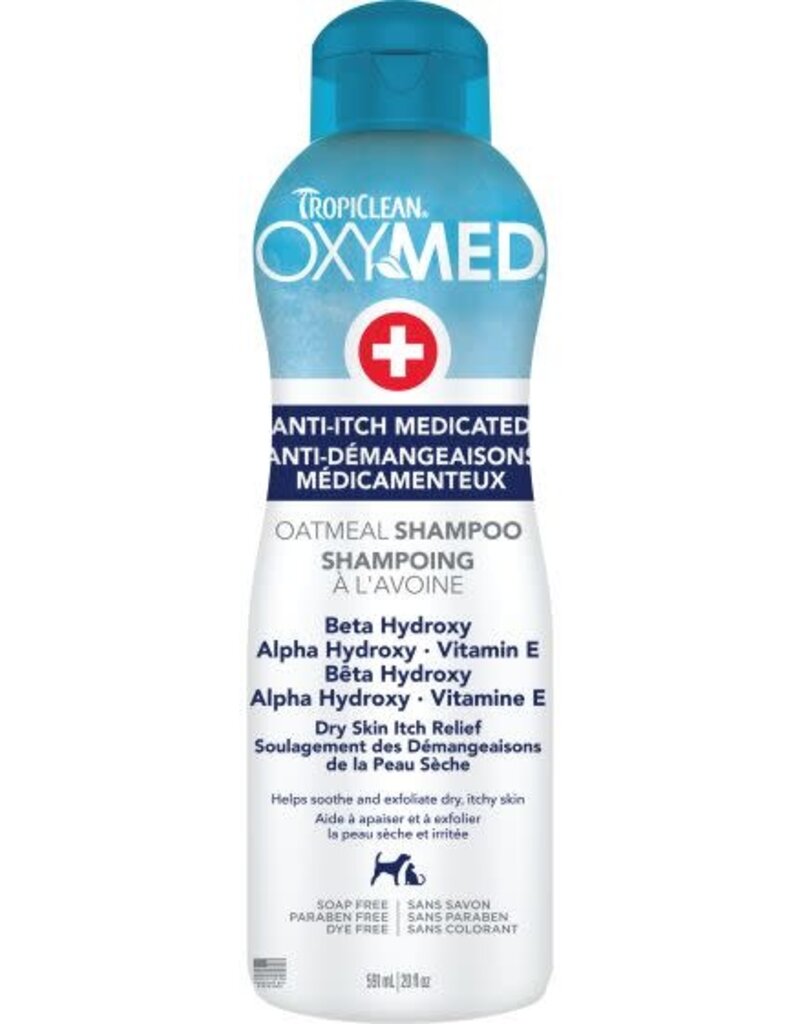 TropiClean TropiClean OxyMed Medicated Anti Itch Pet Oatmeal Shampoo 20oz