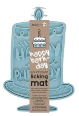 DexyPaws DexyPaws Happy Bark-Day Enrichment Licking Mat - Blue 1pc