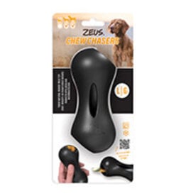 Zeus Chew Chasers Rubber Treat Peanut - Black - Large - 14 cm (5.5 in)
