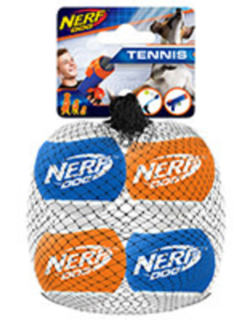 Nerf Dog Nerf Dog Blaster Distance Balls - Blue & Orange - 2.5 in - 4 pack
