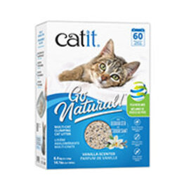 Catit Catit Go Natural! Pea Husk Mix Multi-Cat Clumping Cat Litter - Vanilla - 6.4 kg (14.1 lbs) Box