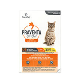 Parapet Parapet Flea Praventa for Small Cats - 3 Tubes