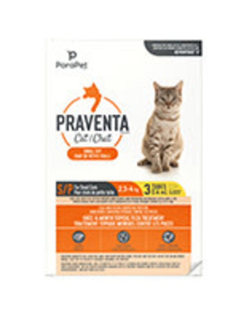 Parapet Parapet Flea Praventa for Small Cats - 3 Tubes