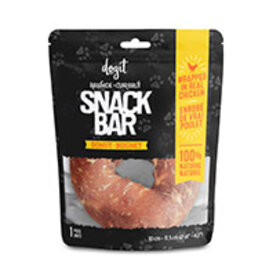 Dogit Dogit Snack Bar Rawhide - Chicken-Wrapped Donut - 1 pc (10 - 11.4 cm/4 - 4.5 in dia.)