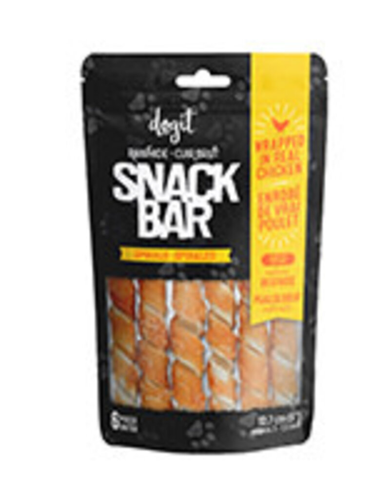 Dogit Dogit SnackBar Chicken-Wrapped Beefhide Spirals - 6 pieces - 5 in (12.7 cm) - approx 80 g (2.8 oz)