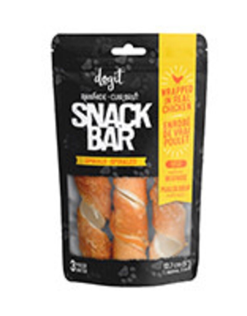 Dogit Dogit SnackBar Chicken-Wrapped Beefhide Spirals - 3 pieces - 5 in (12.7 cm) - 3 cm diameter - approx 110 g (3.88 oz)
