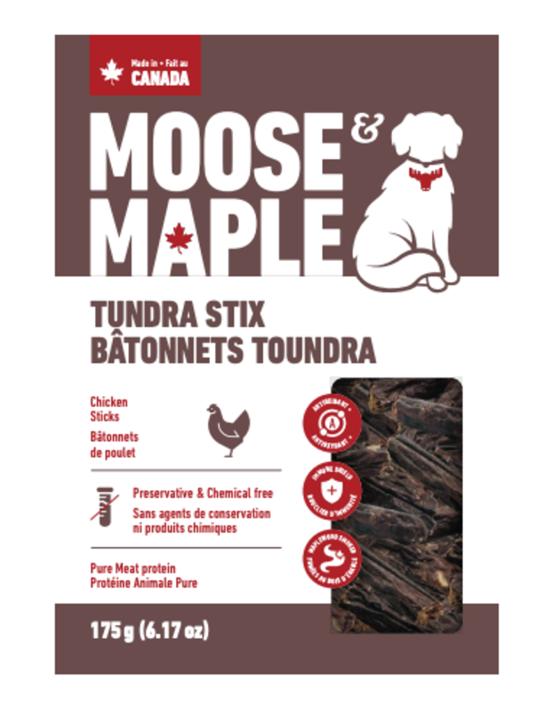 Moose & Maple Moose & Maple Tundra Stix - Chicken Sticks Dog Treats 175g
