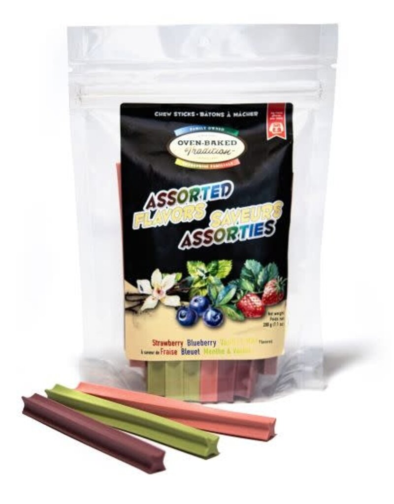 Oven-Baked Tradition Dog Chew Sticks - Assorted Flavours  200g