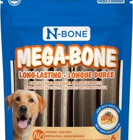 N-Bone N-Bone Mega Bone Long Lasting Chew Sticks for Dogs - Mac & Cheese 6pk (16.8oz)