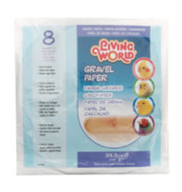 Living World Gravel Paper - Large - 8 pack