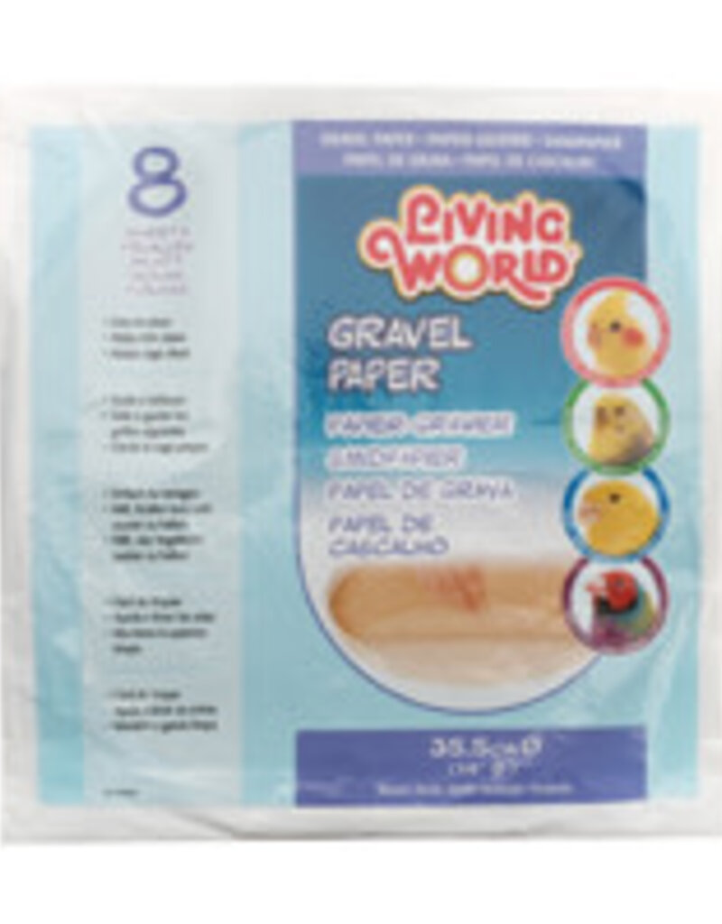 Living World Gravel Paper - Large - 8 pack