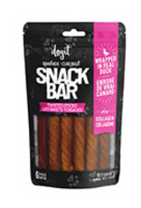 Dogit Dogit SnackBar Duck-Wrapped Beefhide & Collagen Twisted Sticks - 6 pieces - 5 in (12.7 cm)