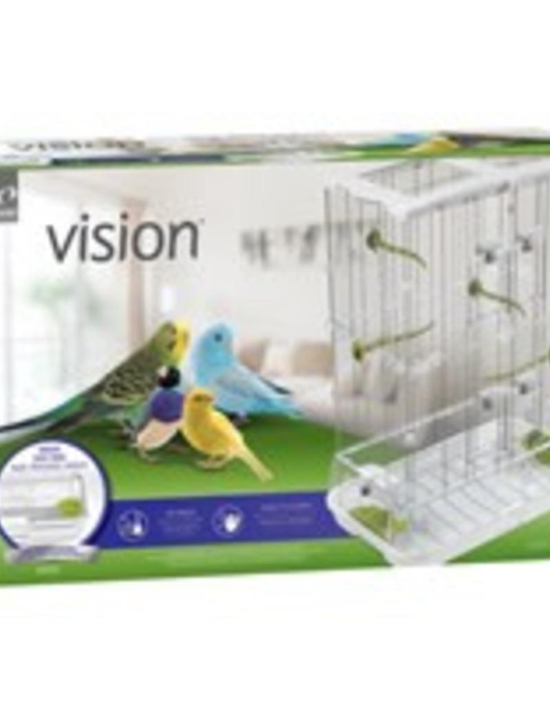Vision Bird Cage for Medium Birds (M02) - Small Wire - Double Height - 62.5 x 39.5 x 87 cm (24.6 L x 15.6 W x 34.25 in H)
