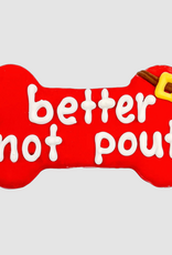 Bosco and Roxy's Cookie - Bosco and Roxy's Better Not Pout 6" Bone 1pc.