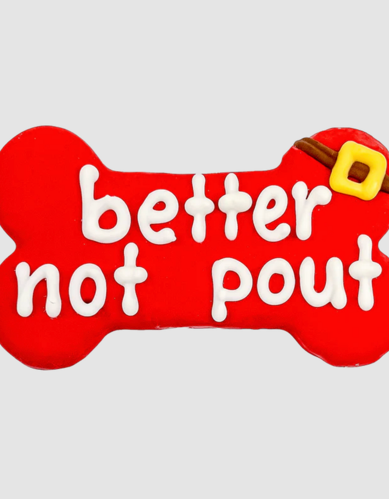 Bosco and Roxy's Cookie - Bosco and Roxy's Better Not Pout 6" Bone 1pc.