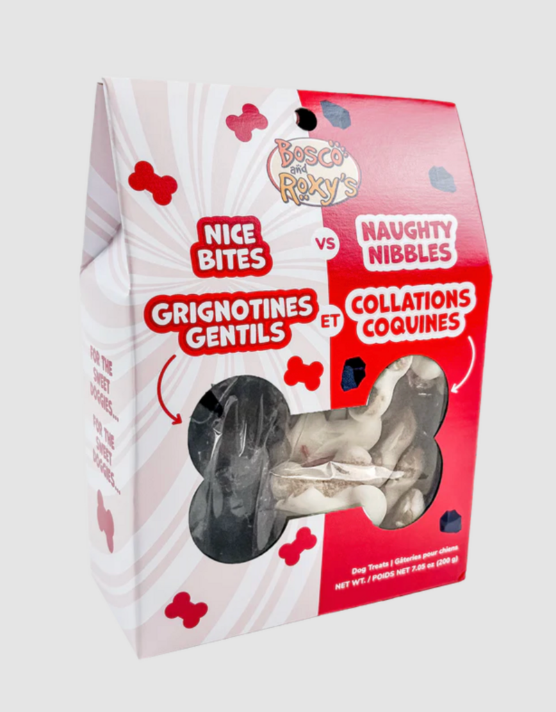Bosco and Roxy's Cookie - Bosco and Roxy's Prepackaged Nice Bites vs Naughty Nibbles