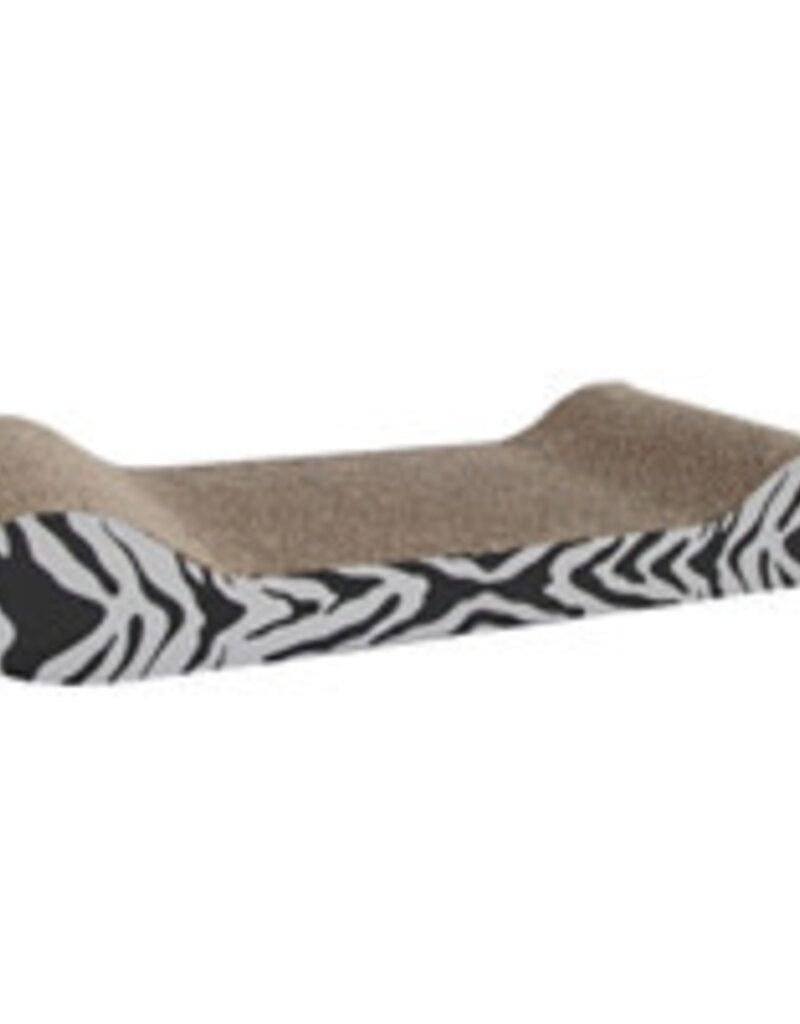 Catit Catit Style Patterned Cat Scratcher with Catnip - White Tiger - Lounge