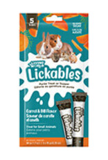 Living World Lickables Small Animal Treat - Carrot & Dill Flavour - 5 Tubes (10 g)