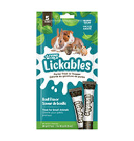 Living World Lickables Small Animal Treat - Basil Flavour - 5 Tubes (10 g)