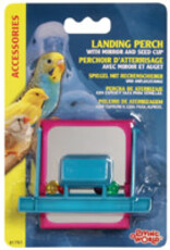 Living World Landing Perch Feeder with Mirror & Beads