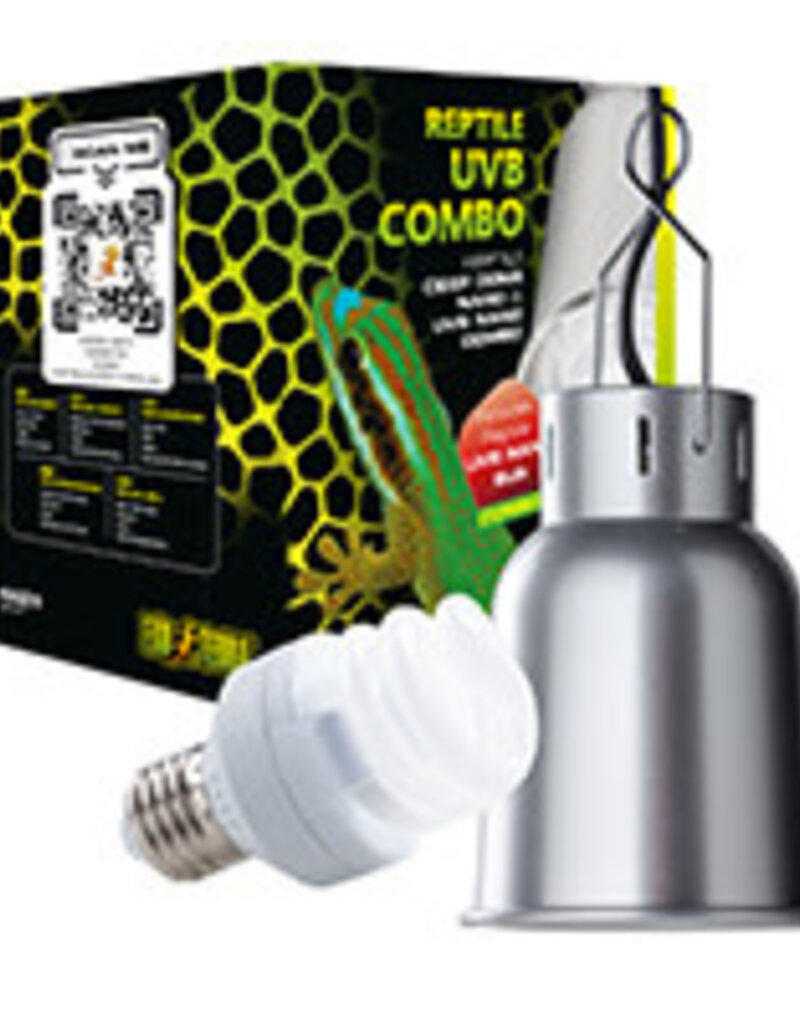Exo Terra Exo Terra Deep Dome Fixture and UVB Combo - NANO