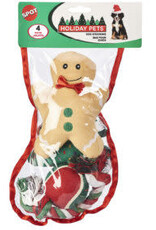 Spot Spot Holiday Stocking Assorted Dog Toys - Medium 4pc.