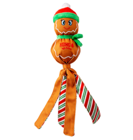 Kong Kong Holiday Wubba Gingerbread Man Dog Toy - Large