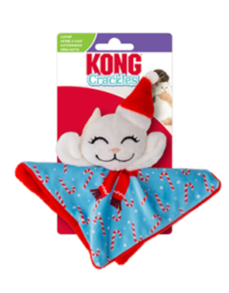 Kong Kong Holiday Crackles Santa Kitty Cat Toy