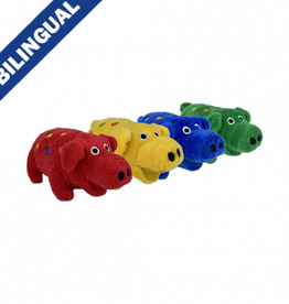 Multipet Minipet Plush Globlet Assorted Dog Toy - 4"