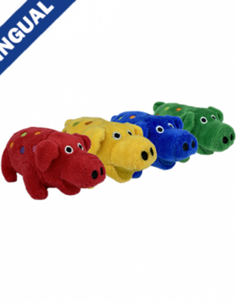 Multipet Minipet Plush Globlet Assorted Dog Toy - 4"