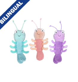 Multipet Margaritaville Mini Gumbo Shrimp Assorted Dog Toy - 6"