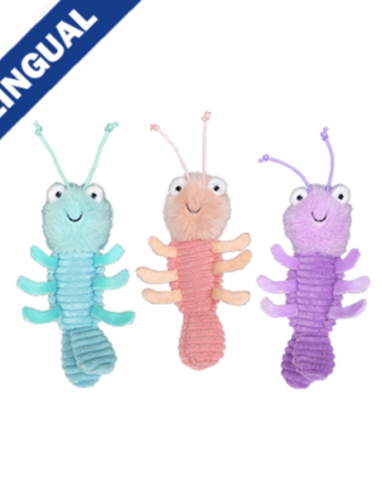 Multipet Margaritaville Mini Gumbo Shrimp Assorted Dog Toy - 6"