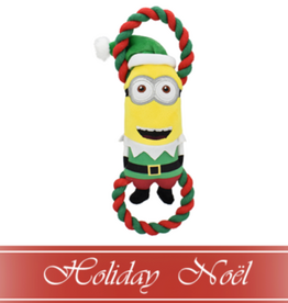 Multipet Holiday Minions Kevin the Elf Tug Dog Toy 10.5"