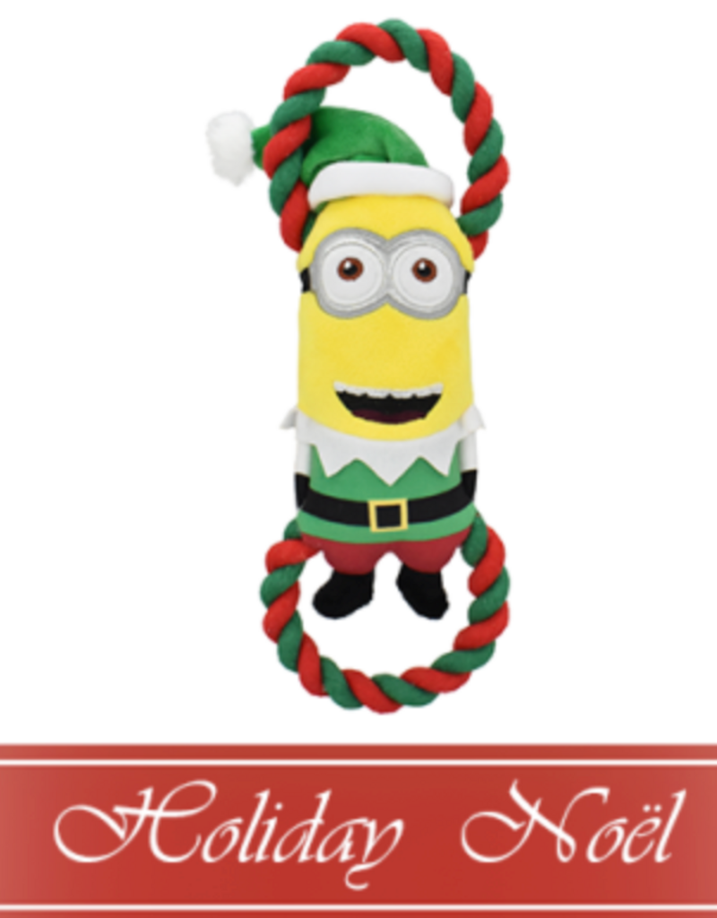 Multipet Holiday Minions Kevin the Elf Tug Dog Toy 10.5"