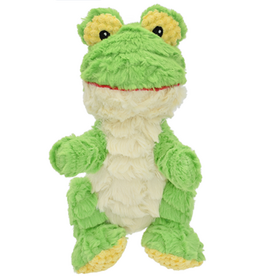 Multipet Wrinkleez Plush Frog Dog Toy 9"