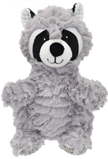 Multipet Wrinkleez Plush Racoon Dog Toy 9"