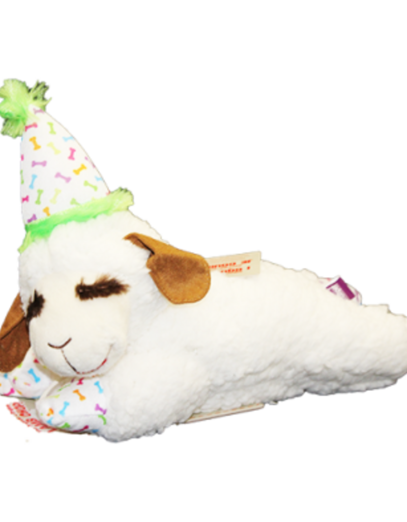 Multipet Lamb Chop with Birthday Hat 10.5"