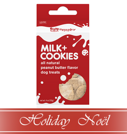 Spunky Pup Spunky Pup Holiday Milk & Cookies Peanut Butter Dog Treats 4oz