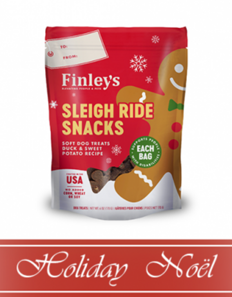 Finley's Finley's Sleigh Ride Snacks Duck & Sweet Potato Recipe Soft Dog Treats 6oz