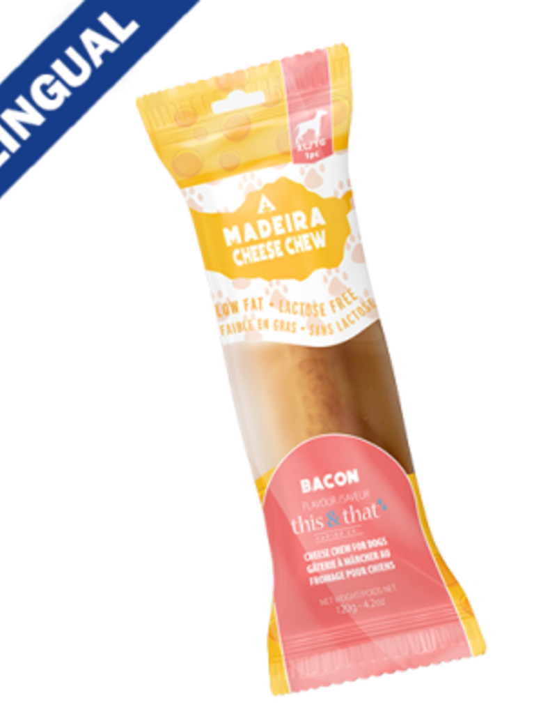 This & That Madeira Cheese Chews - Bacon Flavour - XLarge 1pc