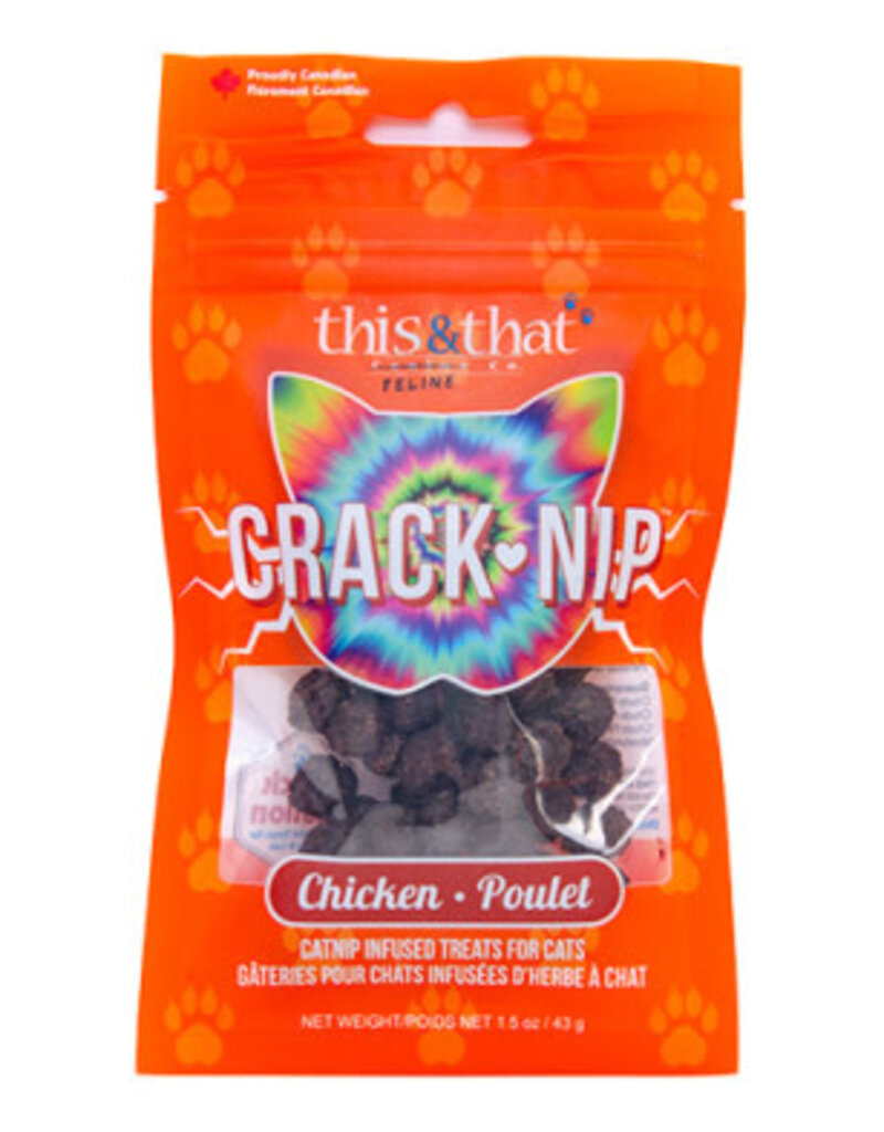 This & That Crack-Nip Chicken Cat Treat 43g