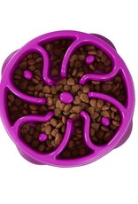 Outward Hound Outward Hound Fun Feeder Flower Purple - Regular 4 Cup