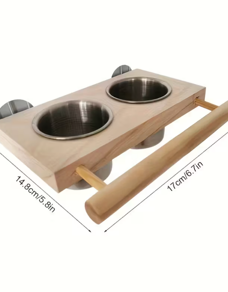 Temu Hanging Stainless Steel Bird Feeding Cups with Clip