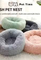 Temu Ultra-Soft Round Cat Bed - Assorted Colours 1pc