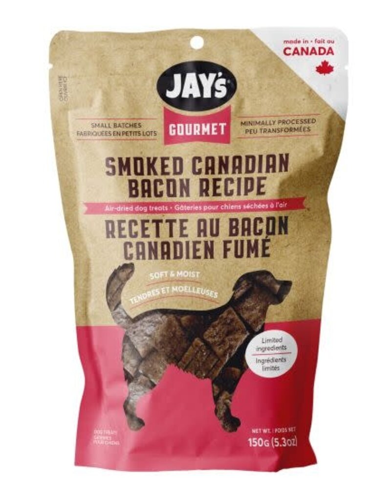 Jay's Jay's Gourmet Smoked Canadian Bacon Air-Dried Dog Treats 150g