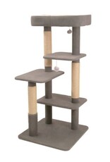 Bud'Z 3 Soho Large 4 Level Cat Tree Grey Cat 58x58x120.5cm