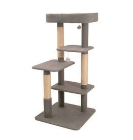 Bud'Z 3 Soho Large 4 Level Cat Tree Grey Cat 58x58x120.5cm